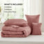 Ensemble d'édredon plissé en microfibre pré-lavé Best vendeur - 89GSM-105529487-105529482