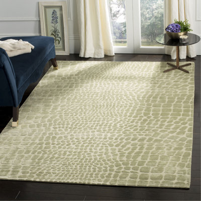 Chaffee Silk, Linen & Wool Animal Print Rug