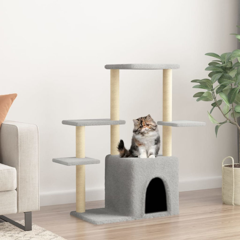 Lincolnton 97.5cm H Cat Tree, Light Grey