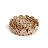 Handwoven Rattan Scalloped Round Serving Tray – Decorative Wicker Ottoman & Coffee Table Tray-105840584
