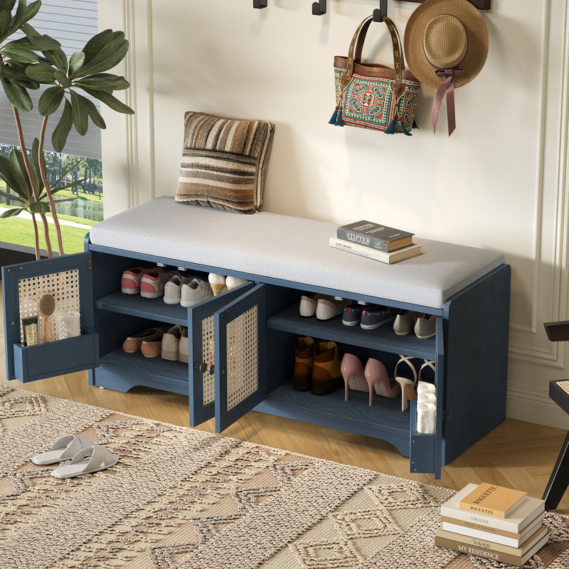 Banc de rangement Rustic, Marine antique