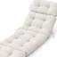 Coussin pour chaise longue d'extérieur, coussin imperméable pour chaise longue de patio avec attaches
