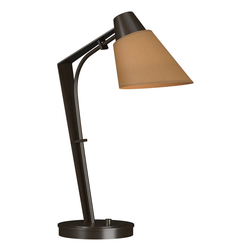 Reach 21.9" Desk Lamp, Flax, Oil Rubbed Bronze
