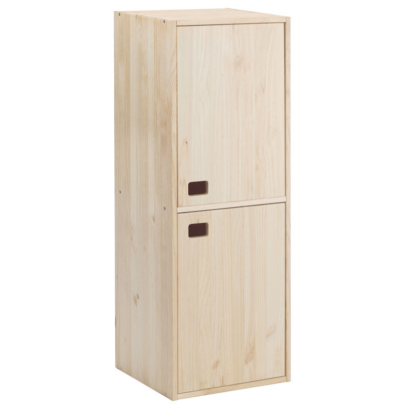 Aylsham 105.4cm H x 37.3cm W Solid Wood Cube Bookcase