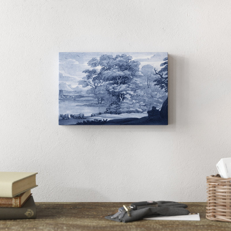 «Pastoral Toile II», peinture sur toile, H 8 po x l 12 po