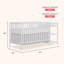 Lit de bébé et table à langer convertible 5-en-1 Dream On Me-61545324