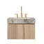 Space Saving Vanity Cabinet And Sink, 24 Inch Plywood Modern Bathroom