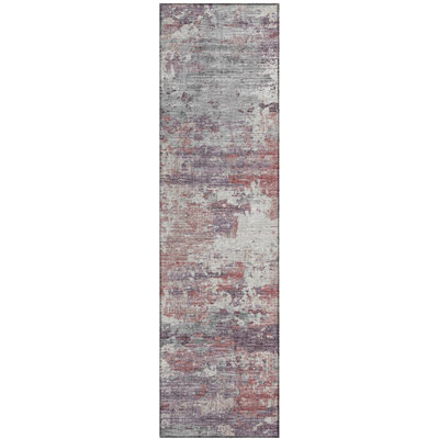 Washable Abstract Indoor / Outdoor Rug