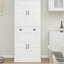 Armoire de rangement 71 po avec 4 portes, 1 tiroir et 2 tablettes réglables, armoire de rangement autoportante