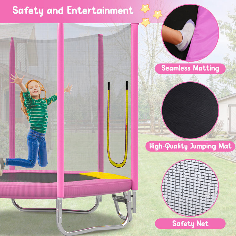 Trampoline pour enfants, Rose