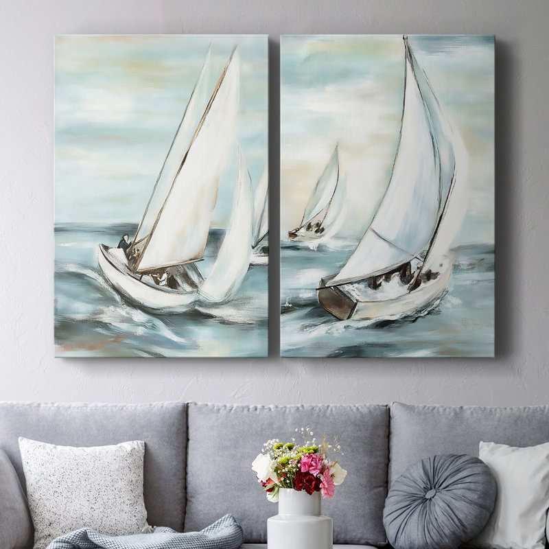 Toile tendue avec châssis de la série NAUTICAL L-Premium - prête à être accrochée