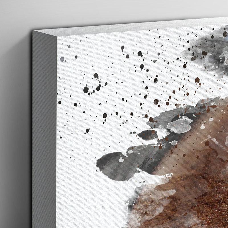 Brown Horse - Wall Art, 50cm H x 76cm W, Wrapped Canvas