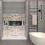 Paroi de douche à trois panneaux Saramar-42040213-123016072