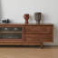 Meuble télé en bois de noyer noir-106384669