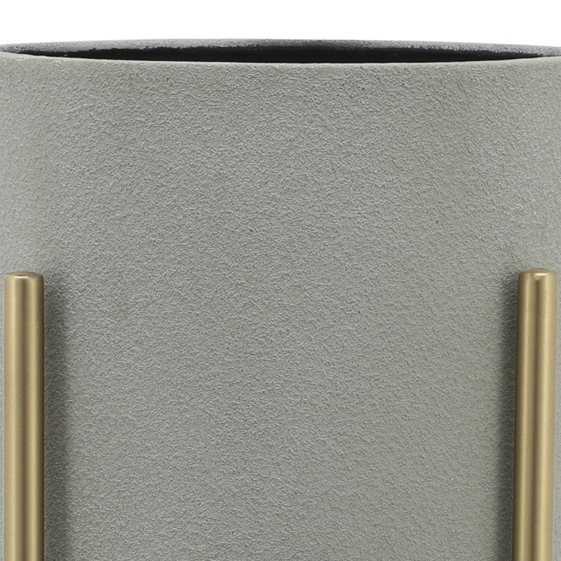 Ensemble de 2 pots à fleurs Aideen pour l'intérieur et l'extérieur - ensemble de 2, Mastic solide