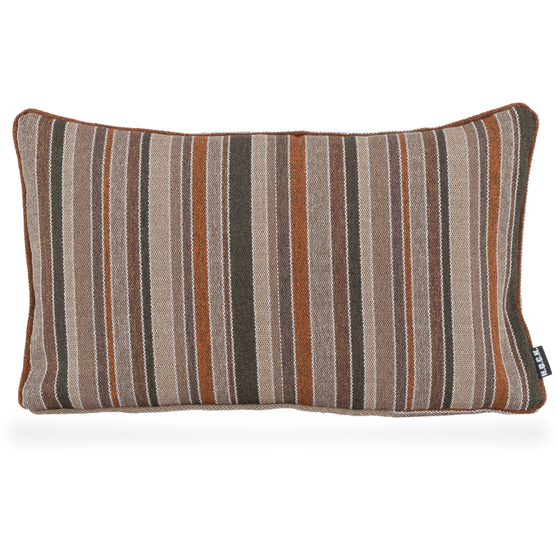 Inca Striped Rectangular Cushion, Brown
