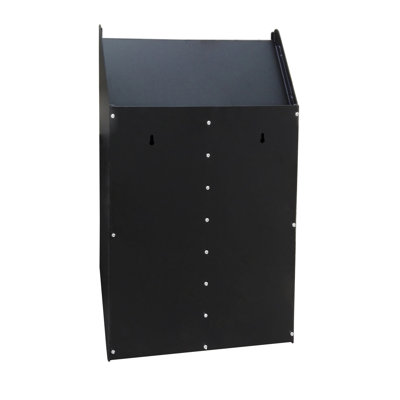 Porte-documents mural à 20 niveaux Fixturedisplays®, convient aux formats de lettre, acier - gris 119985-GRIS