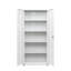 Armoire de rangement haute avec 2 portes et 4 cloisons pour séparer 5 espaces de rangement, conception maison / bureau-769262449