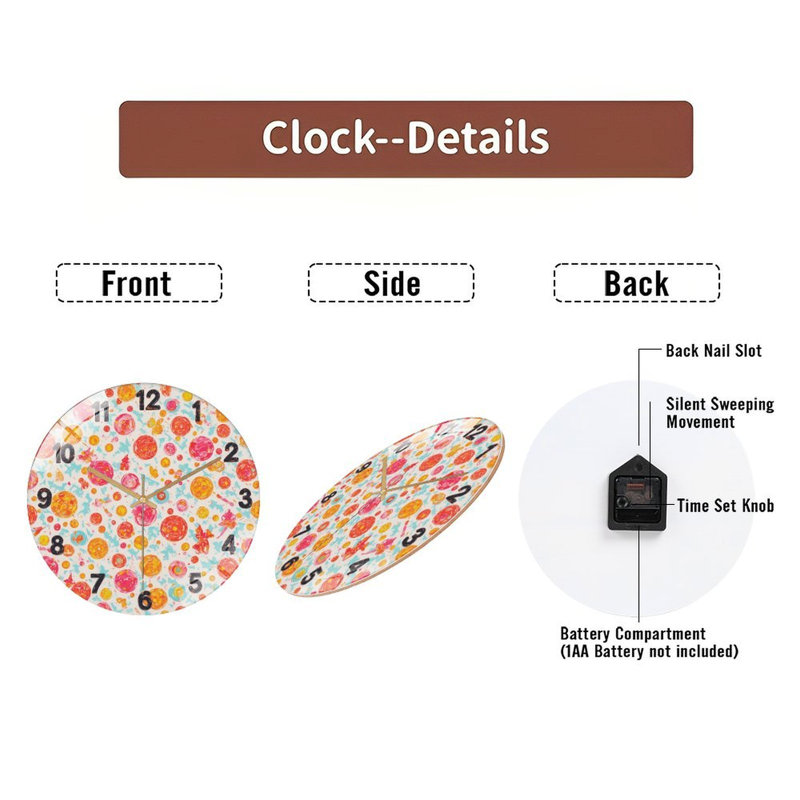 Horloge murale 12 po