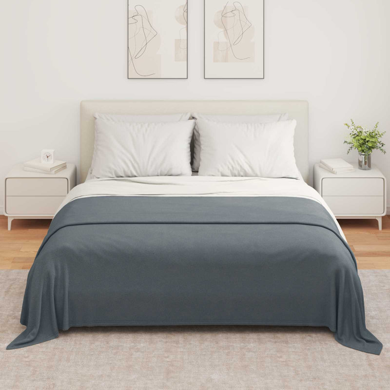 5.5-51 Throw Blanket, Dark Grey, 280cm x 210cm