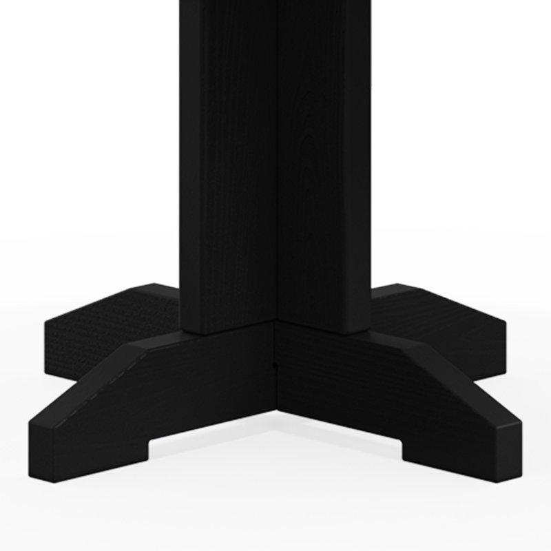 Table de conversation extérieure en PEHD Kahn, Noir