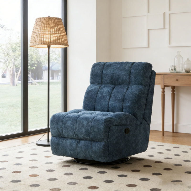 Fauteuil inclinable et pivotant à 360 °, Bleu