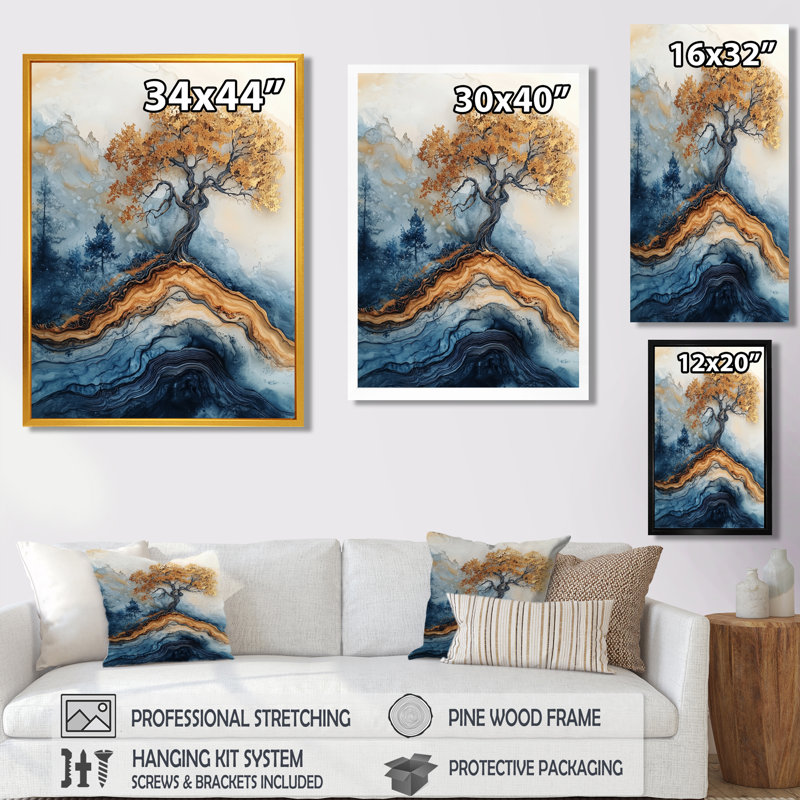 Moishi - Paysages, art mural, salon, Noir, noir, noir, noir, H 20 po x l 12 po, Reproduction encadrée d'une seule photo