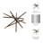 Metal Iron Decorative Object with Abstract Spiked Sculptural Design and Intersecting Rod Structure for Modern Industrial Style Accents and Geometric Artistic Home Decor Display-427348758-427348757