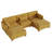 Maelina U-Shaped Corduroy Modular Sectional-107665275-107665280