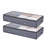 Under Bed Storage 90L Stackable Shoes Organization Box with Clear Lid 2 Pack