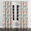 Rideaux Boho pour la chambre à coucher - Rideau à œillets Red Meadow Ikat - 1 panneau-1936448428-1936448467