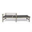 Chaise longue en bois et osier Hampton