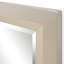 Wood Framed Wall Mounted Dresser Mirror in Cream