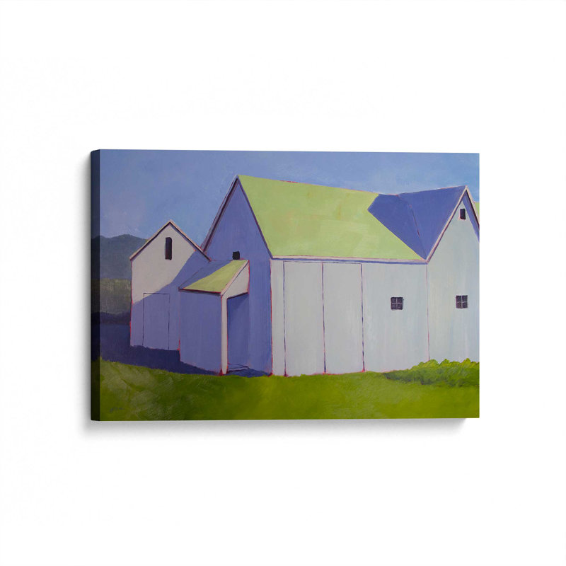 «Blue Heather and Green» par Carol Young, reproduction d'art sur toile, H 20 po x l 30 po
