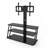 Multi-Function Angle & Height Adjustable Tempered Glass TV Stand
