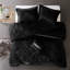Édredon en velours double / grand - noir, losange, lavable à la machine, oreiller inclus noir pour le rembourrage, conception, inclus-128674513-128674517