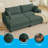 Latitude Run® Oversized Two-piece Sectional Sofa, 85.83 Inch L-shaped Corduroy Modular Sofa With Chaise For Living Room-6692550