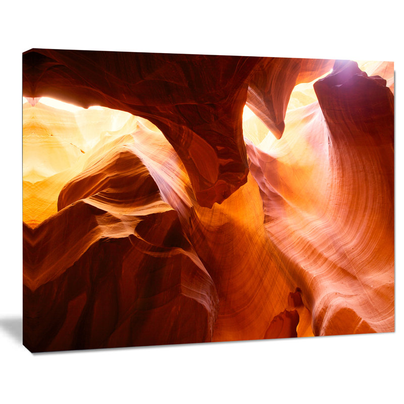 « yellow antilope canyon », impression sur toile tendue, H 8 po x l 12 po x P 1 po