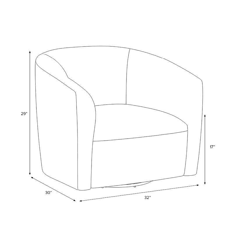 Fauteuil demi-tonneau Marita, Lin classique noir