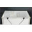 Table de chevet Glam Silver Finish