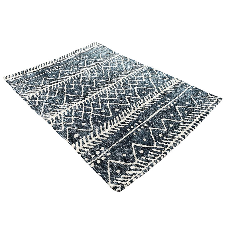 Tapis 5 pi 3 po x 7 pi 6 po ivoire, crème, beige, bohème, tribal, fait à la main