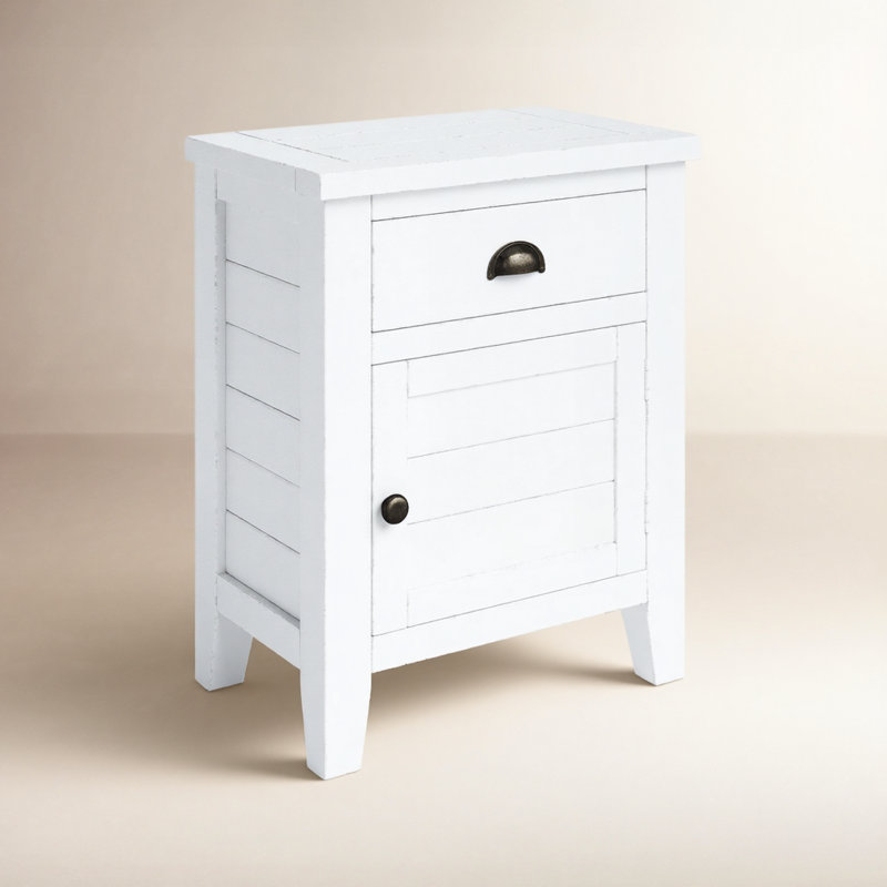 Castile 20'' W Nightstand, Weathered White