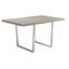 Table de salle à manger rectangulaire de 60 po en métal et stratifié pour la cuisine ou la salle à manger Dacian-22485233