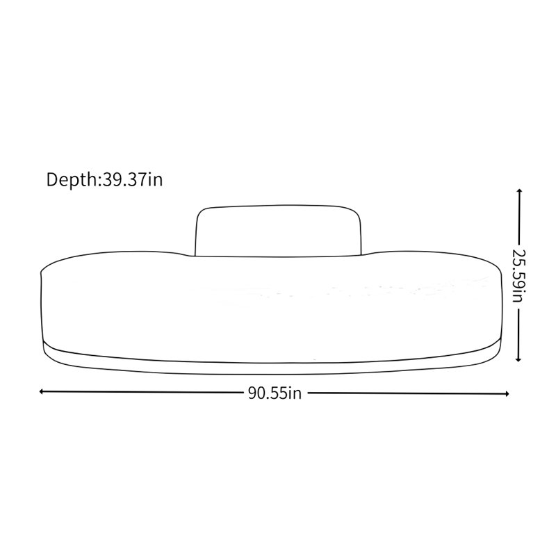 Canapé design simple et léger de luxe