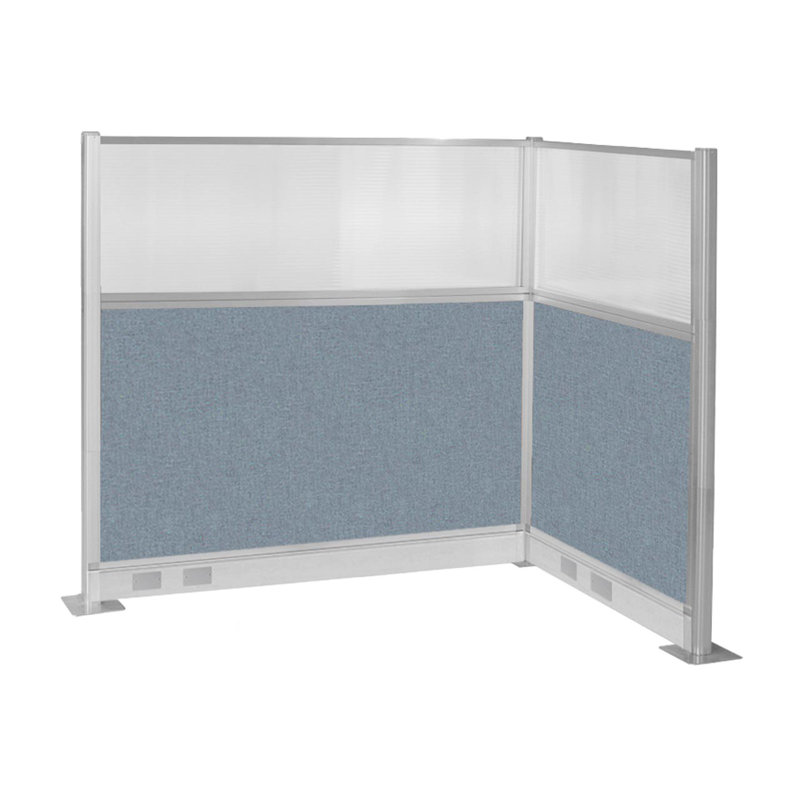 Armoire électrique pré-configurée, Bleu poudre / Blanc