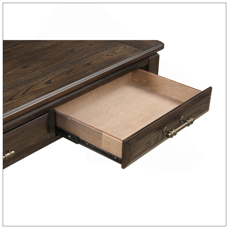 Table basse en acajou avec rangement