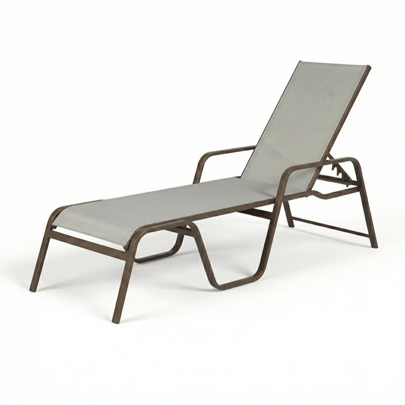 Chaise, Dove Gray Sling/Greco