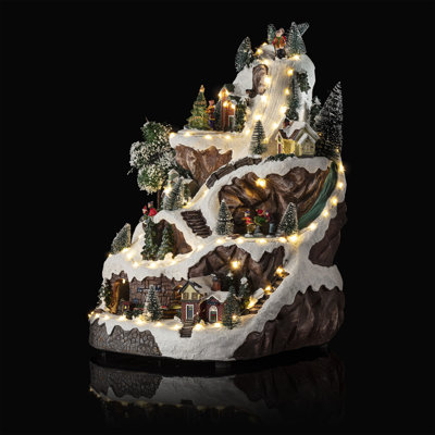 MOMENTS IN TIME Christmas Village 20 Pc Set, With LED Lights NIB