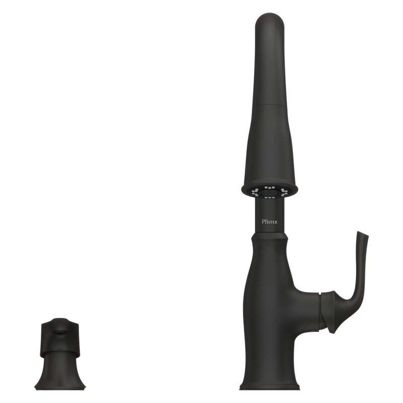 Pfister Rosslyn 1-Handle Pull-Down Kitchen Faucet, Matte Black