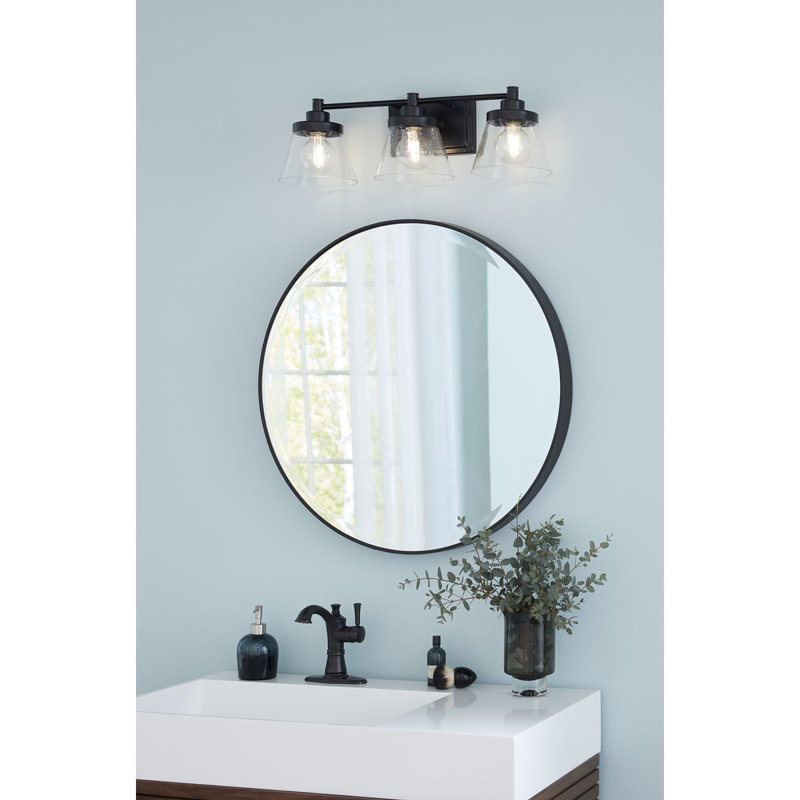 Rawtenstall 3 - Light Dimmable Vanity Light, Matte Black
